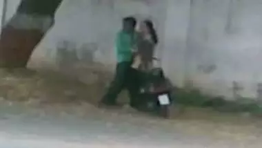 Desi Guy Having Fun With His Colleague On Scooter