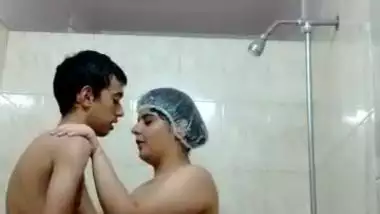 Hot shower sex of a mom and her son