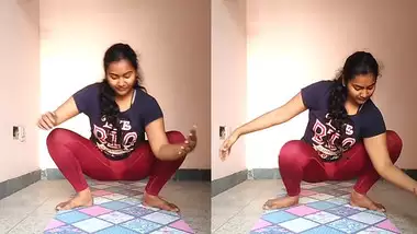 desi mallu girl showing her yoga