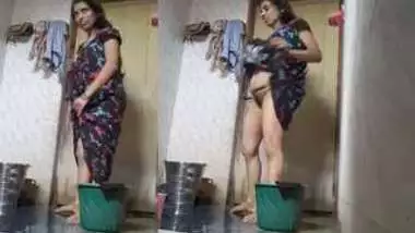 Indian can see the hidden camera that films her stripping for XXX bathing
