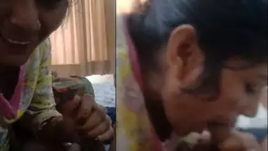 Local Desi maid Bhabhi sucking dick of her house owner