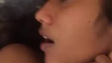 Shy Desi XXX babe gets her hairy pussy hard fucked by her boyfriend MMS