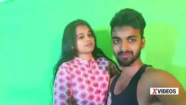 Hot Indian couple standing doggy style hardcore creampie sex