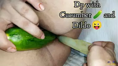 Cucumber and Dildo best for double penetration in ass and pussy research of bbw chubby hot indian wife in clear hindi audio