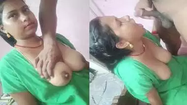 Big boobs village wife blowjob and cum in mouth