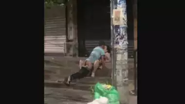 Desi Lovers fucking on street