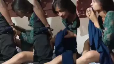 Village girl’s first blowjob MMS with her horny cousin