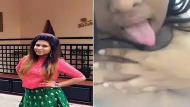 Srilankan virgin girl sucking her big boobs MMS